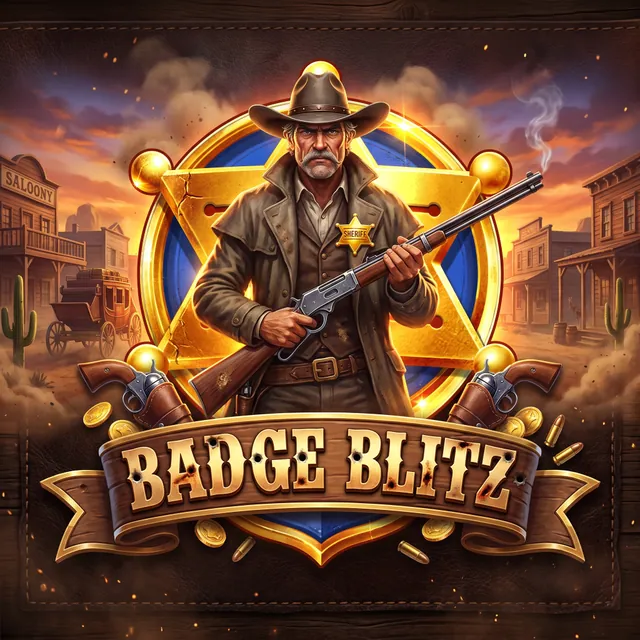 Badge Blitz slot artwork