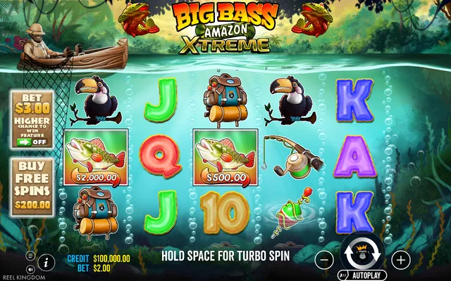 Big Bass Amazon Xtreme: στιγμιότυπο 1 από το παιχνίδι