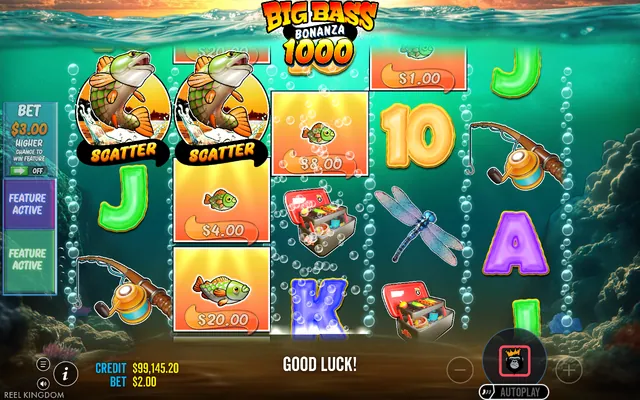 Big Bass Bonanza 1000 – γύρος δωρεάν περιστροφών, θέμα: ψάρεμα (2)
