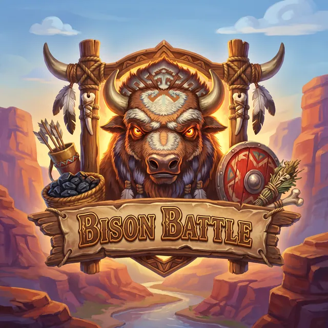 Bison Battle slot artwork