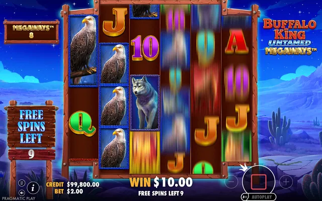 Buffalo King Untamed Megaways – free spins round, themed around animals