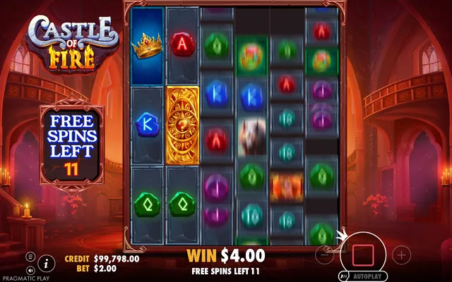 Castle of Fire – free spins round, themed around fantasy (2)