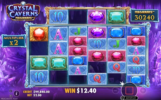 Crystal Caverns Megaways: in-game screenshot 3