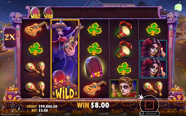 Day of Dead – free spins round, themed around Day of the Dead