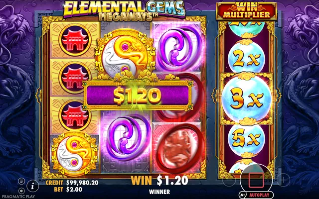 Elemental Gems Megaways: in-game screenshot 2