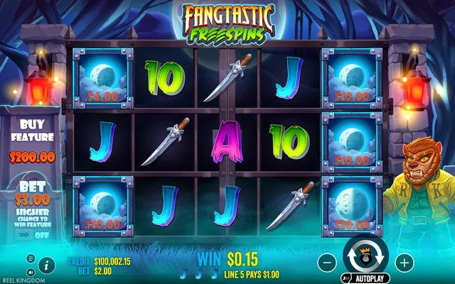 Fangtastic Freespins: στιγμιότυπο 2 από το παιχνίδι