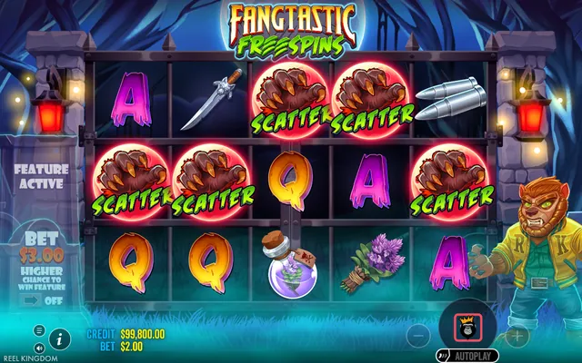Fangtastic Freespins: στιγμιότυπο 3 από το παιχνίδι