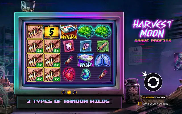 Harvest Moon - Grave Profits – εισαγωγική οθόνη, θέμα: εξωγήινοι