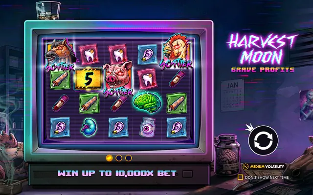 Harvest Moon - Grave Profits – εισαγωγική οθόνη, θέμα: εξωγήινοι (2)