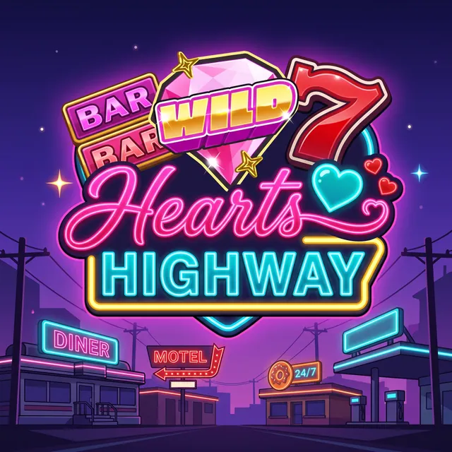 Hearts Highway slot artwork