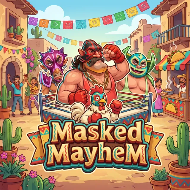 Masked Mayhem slot artwork