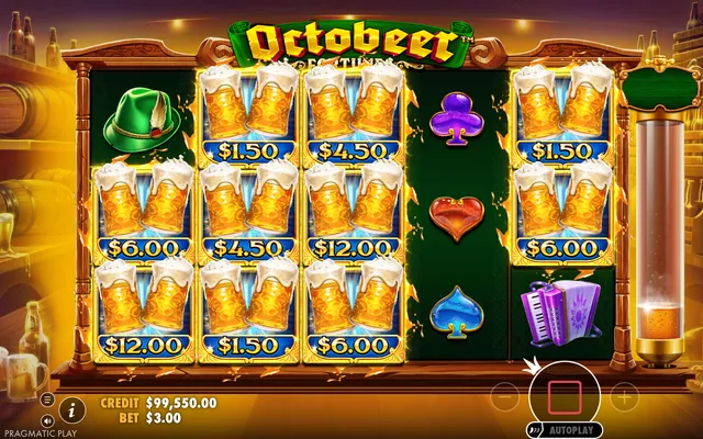 Octobeer Fortunes – γύρος δωρεάν περιστροφών, θέμα: πάρτι