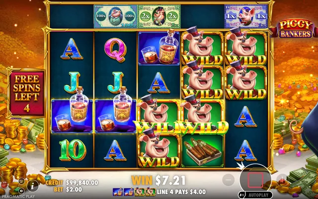 Piggy Bankers – free spins round, themed around luxury (3)