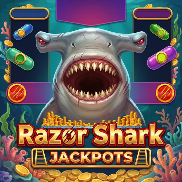 Razor Shark Jackpots slot artwork