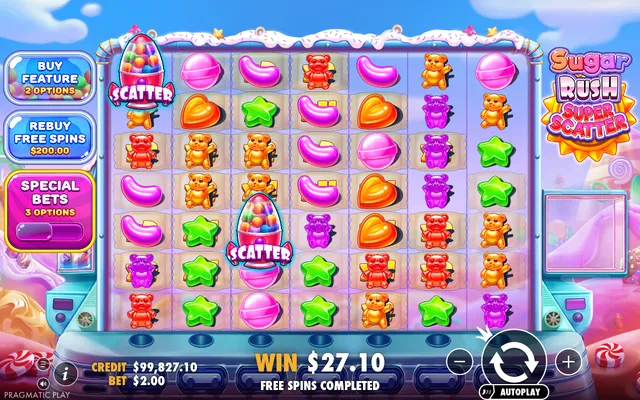 Sugar Rush Super Scatter: in-game screenshot 2
