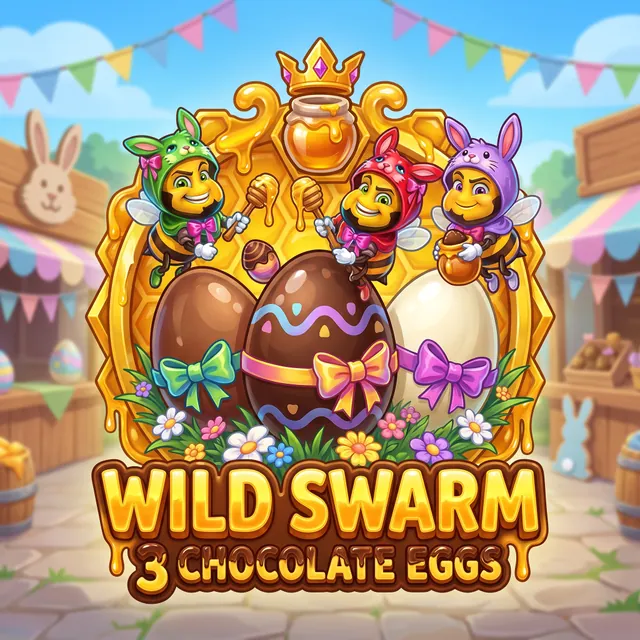 Wild Swarm: 3 Chocolate Eggs slot artwork